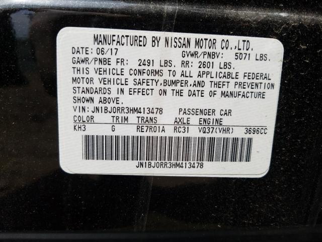 JN1BJ0RR3HM413478 - 2017 INFINITI QX50  photo 10