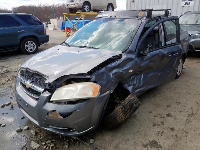 KL1TD56687B148459 - 2007 CHEVROLET AVEO BASE  фото 2
