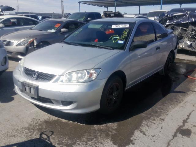 1HGEM22115L005209 - 2005 HONDA CIVIC DX VP  photo 2