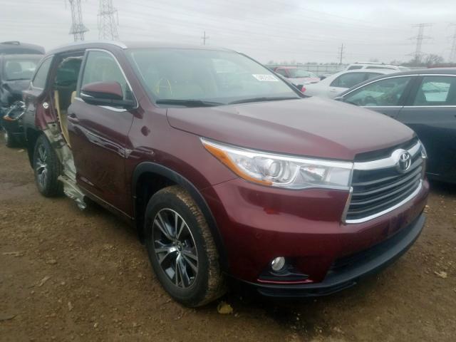 5TDJKRFH8GS316429 - 2016 TOYOTA HIGHLANDER XLE  ფოტო 1