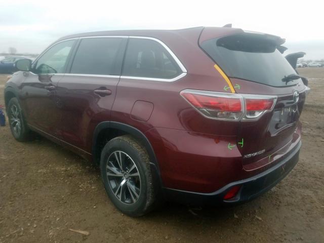 5TDJKRFH8GS316429 - 2016 TOYOTA HIGHLANDER XLE  photo 3