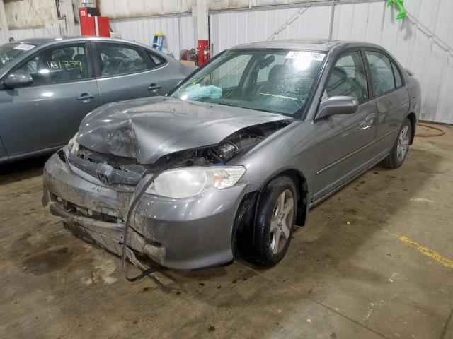 2HGES257X5H500186 - 2005 HONDA CIVIC EX  photo 2