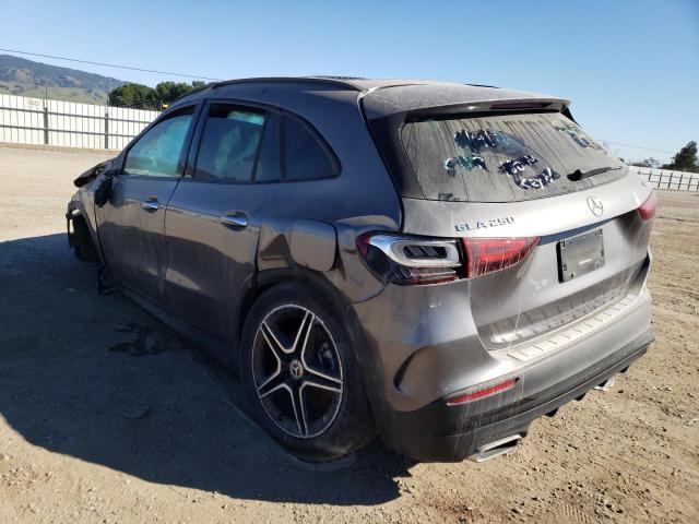 W1N4N4HB3MJ209015 - 2021 MERCEDES-BENZ GLA 250 4MATIC CHARCOAL photo 3