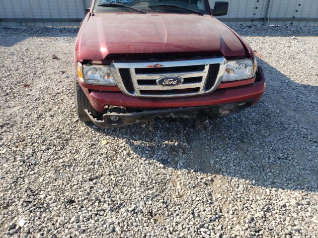 1FTYR10D49PA34920 - 2009 FORD RANGER MAROON photo 9