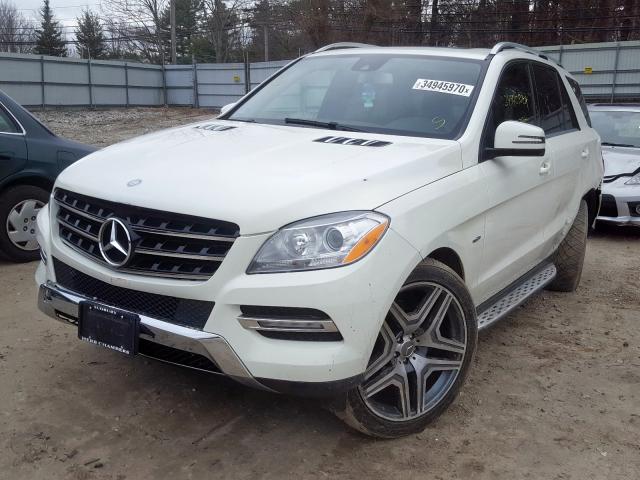 4JGDA5HB1CA014663 - 2012 MERCEDES-BENZ ML 350 4MATIC  photo 2