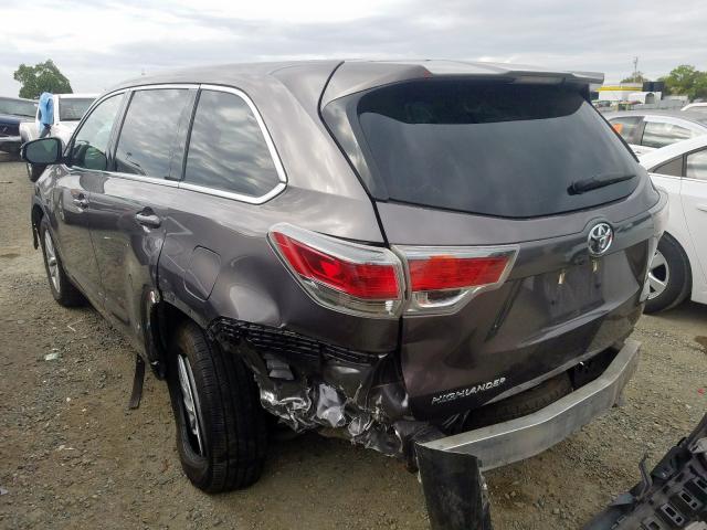 5TDZARFH2FS016373 - 2015 TOYOTA HIGHLANDER LE  photo 3