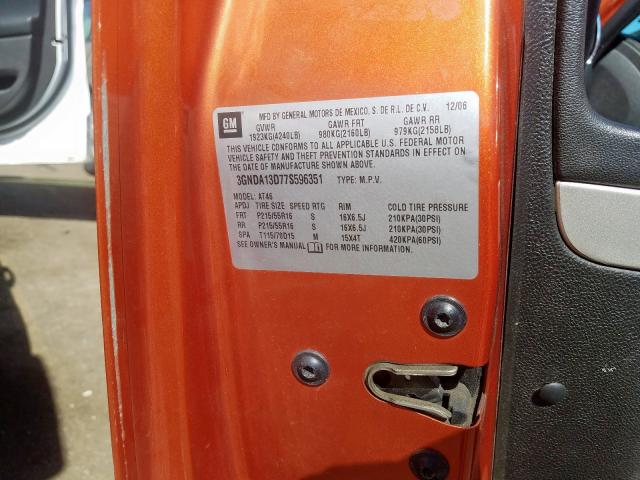 3GNDA13D77S596351 - 2007 CHEVROLET HHR LS  照片 10