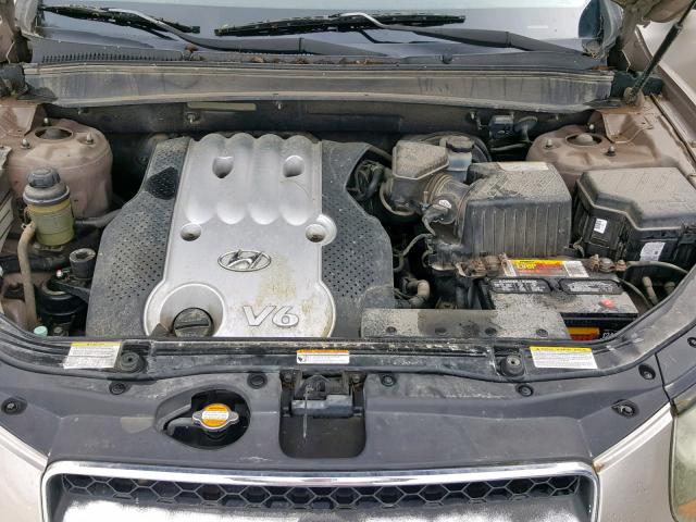 5NMSG13D87H052527 - 2007 HYUNDAI SANTA FE GLS  photo 7