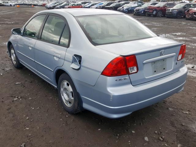 JHMES96645S022965 - 2005 HONDA CIVIC HYBRID  photo 3