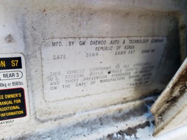 KL1TD62685B451153 - 2005 CHEVROLET AVEO BASE  ფოტო 10