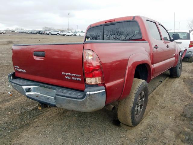 5TEJU62N48Z478177 - 2008 TOYOTA TACOMA DOUBLE CAB PRERUNNER  photo 4