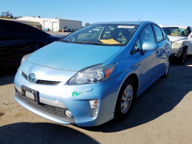 JTDKN3DP9C3005493 - 2012 TOYOTA PRIUS PLUG-IN  photo 2