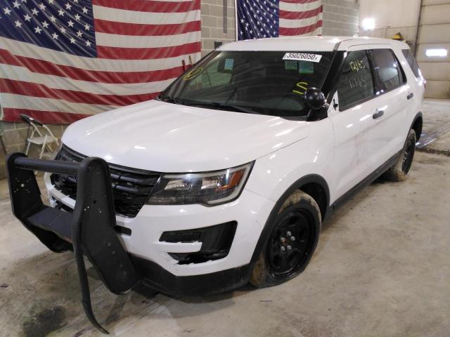 1FM5K8AR2HGC35347 - 2017 FORD EXPLORER POLICE INTERCEPTOR WHITE photo 2
