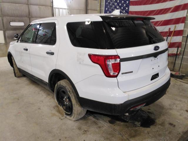 1FM5K8AR2HGC35347 - 2017 FORD EXPLORER POLICE INTERCEPTOR WHITE photo 3