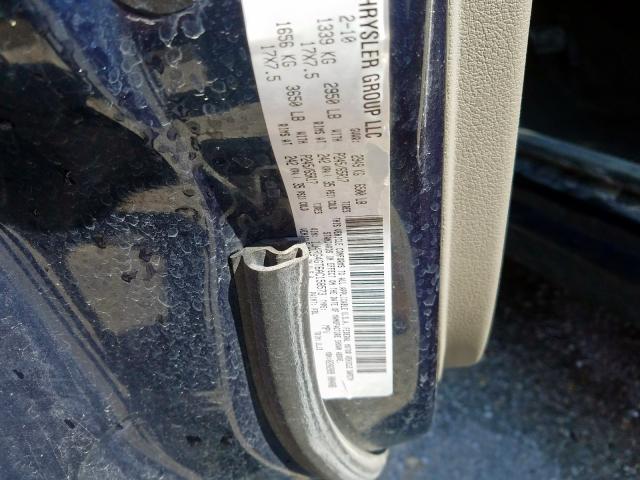 1J4RG4GT6AC158573 - 2010 JEEP COMMANDER SPORT  Foto 10