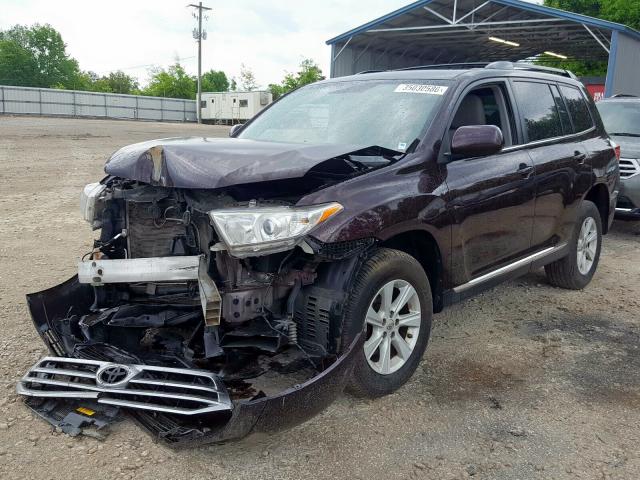 5TDZK3EH5DS142803 - 2013 TOYOTA HIGHLANDER BASE  фото 2