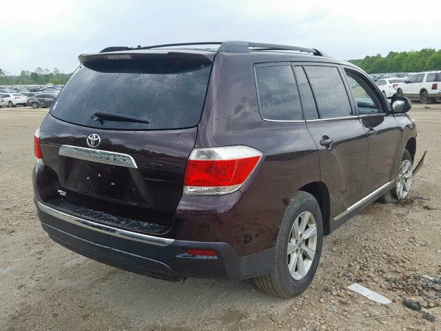 5TDZK3EH5DS142803 - 2013 TOYOTA HIGHLANDER BASE  фото 4