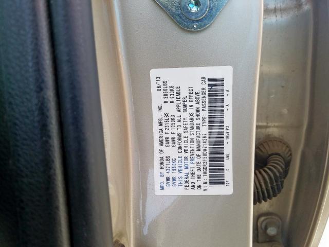 1HGCR2F58DA214267 - 2013 HONDA ACCORD SPORT  photo 10