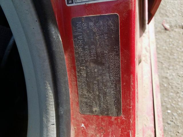 KNAFE161655068182 - 2005 KIA SPECTRA5  photo 10