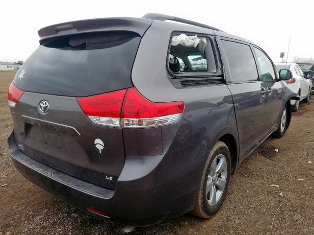 5TDKK3DC0ES482224 - 2014 TOYOTA SIENNA LE  photo 4