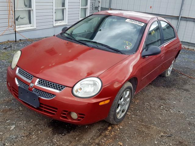 1B3ES56C05D194206 - 2005 DODGE NEON SXT  photo 2