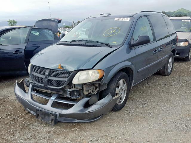 1D4GP45R87B172612 - 2007 DODGE CARAVAN SXT  photo 2