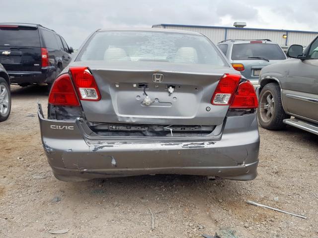 2HGES16305H632878 - 2005 HONDA CIVIC DX VP  photo 9
