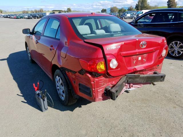 1NXBU40E79Z066174 - 2009 TOYOTA COROLLA BASE  photo 3