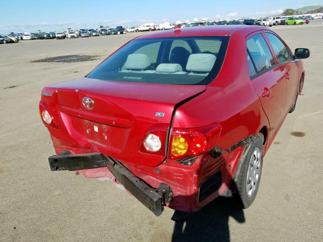 1NXBU40E79Z066174 - 2009 TOYOTA COROLLA BASE  photo 4