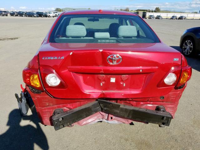 1NXBU40E79Z066174 - 2009 TOYOTA COROLLA BASE  photo 9
