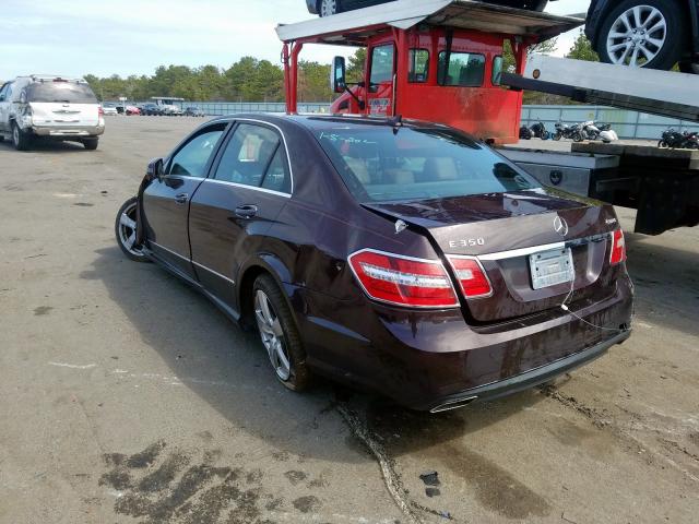 WDDHF8JB6CA568337 - 2012 MERCEDES-BENZ E 350 4MATIC  photo 3