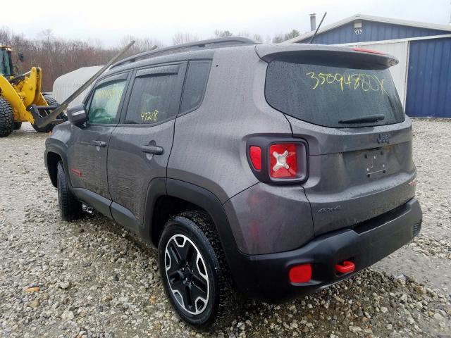 ZACCJBCTXGPE05900 - 2016 JEEP RENEGADE TRAILHAWK  photo 3