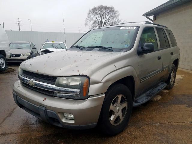 1GNDT13S322448386 - 2002 CHEVROLET TRAILBLAZER  photo 2