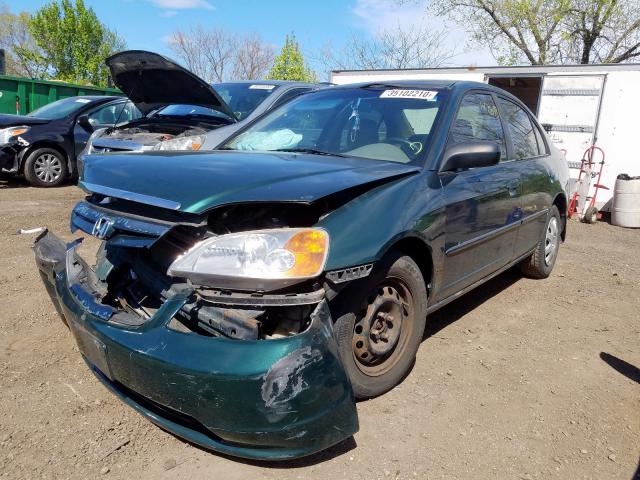 1HGES16522L004868 - 2002 HONDA CIVIC LX  photo 2