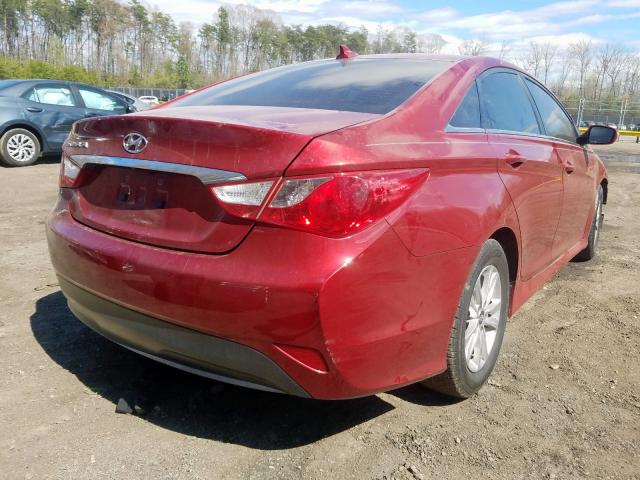 5NPEB4AC3EH882453 - 2014 HYUNDAI SONATA GLS  photo 4