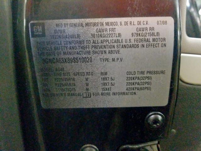 3GNCA63X89S510020 - 2009 CHEVROLET HHR SS  照片 10