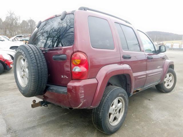 1J8GL58K83W500491 - 2003 JEEP LIBERTY LIMITED  photo 4