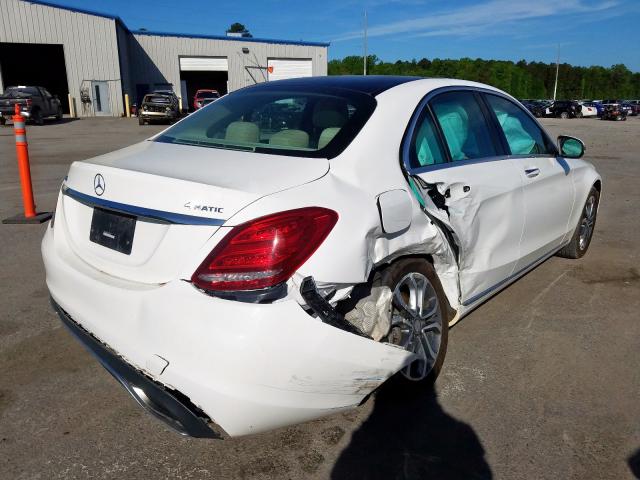 WDDWF4KB3GR143082 - 2016 MERCEDES-BENZ C 300 4MATIC  photo 4