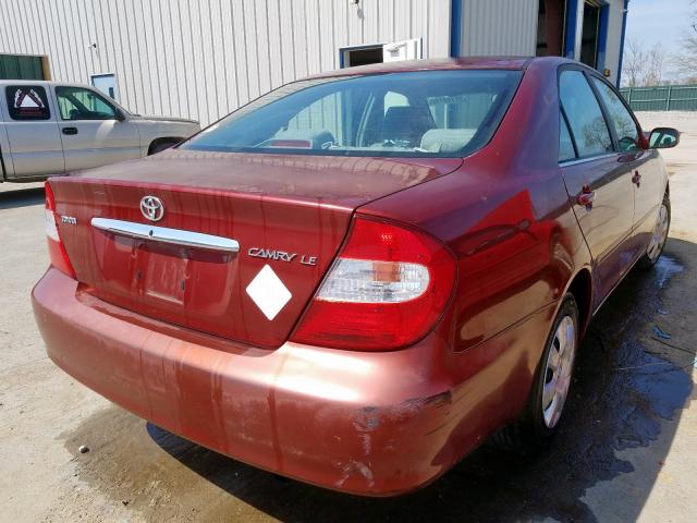 4T1BE32K52U113427 - 2002 TOYOTA CAMRY LE  photo 4