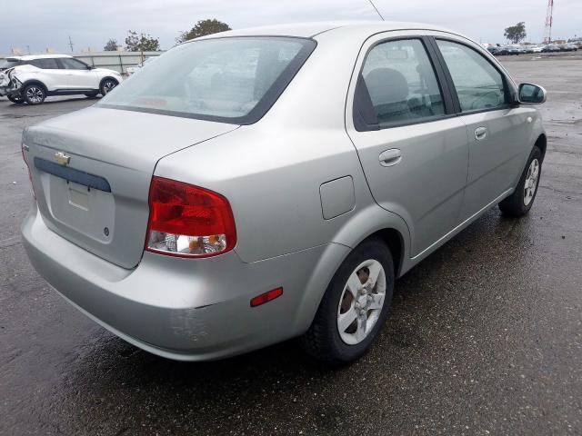 KL1TD52635B440507 - 2005 CHEVROLET AVEO BASE  photo 4