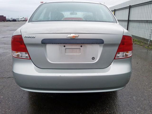 KL1TD52635B440507 - 2005 CHEVROLET AVEO BASE  photo 9