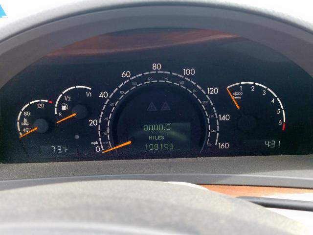 WDBNG83J64A422454 - 2004 MERCEDES-BENZ S 430 4MATIC  photo 8