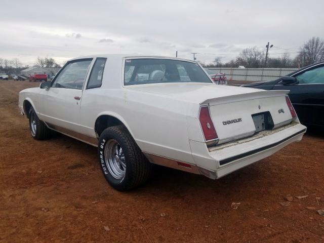 1G1GZ37Z1GR118471 - 1986 CHEVROLET MONTE CARLO  photo 3