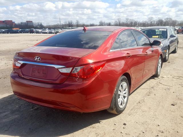 5NPEB4AC6DH511608 - 2013 HYUNDAI SONATA GLS  photo 4