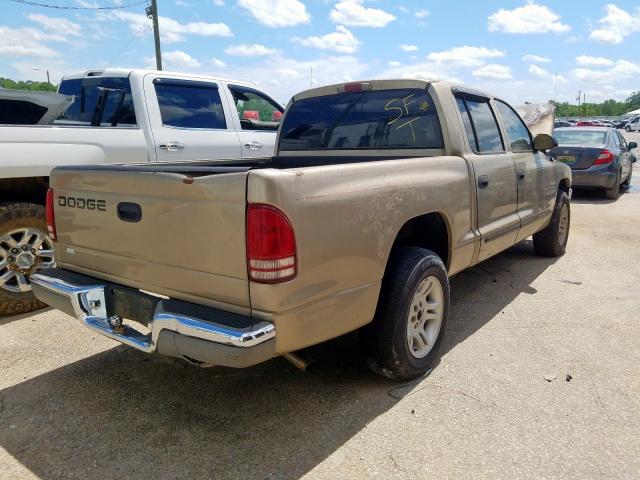 1B7HL2AX61S328224 - 2001 DODGE DAKOTA QUAD  photo 4