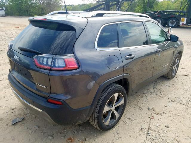 1C4PJLDB8KD302379 - 2019 JEEP CHEROKEE LIMITED  photo 4