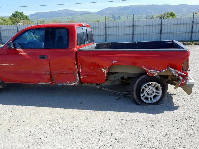 1B7GL22X51S100466 - 2001 DODGE DAKOTA  photo 9