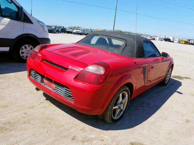 JTDFR3202Y0018106 - 2000 TOYOTA MR2 SPYDER  photo 4