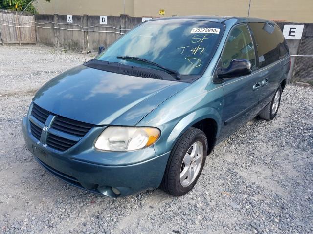 1D4GP45R76B500424 - 2006 DODGE CARAVAN SXT  photo 2