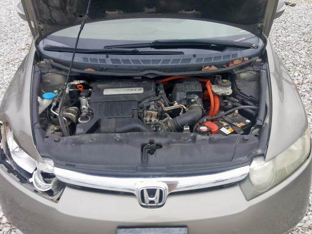 JHMFA36206S007110 - 2006 HONDA CIVIC HYBRID  photo 7